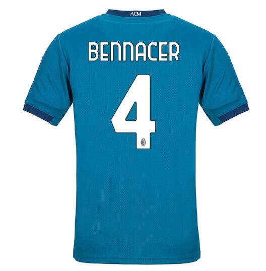 AC Milan Football Kit Third Soccer Jersey BENNACER #4 2020/21